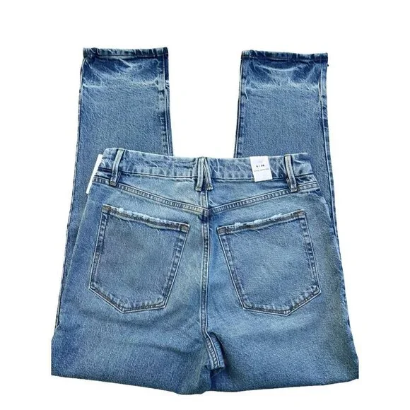 Good American Women's The Weekender Relaxed Fit Straight Leg Indigo339 Jeans - Picture 3 of 15